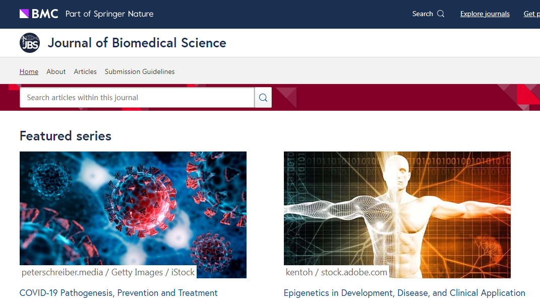 医学SCI期刊推荐：JOURNAL OF BIOMEDICAL SCIENCE-佩普学术