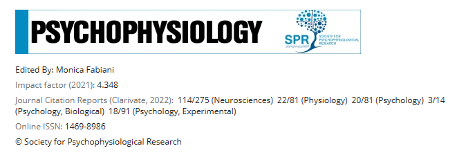 心理学SCI期刊推荐：PSYCHOPHYSIOLOGY-佩普学术