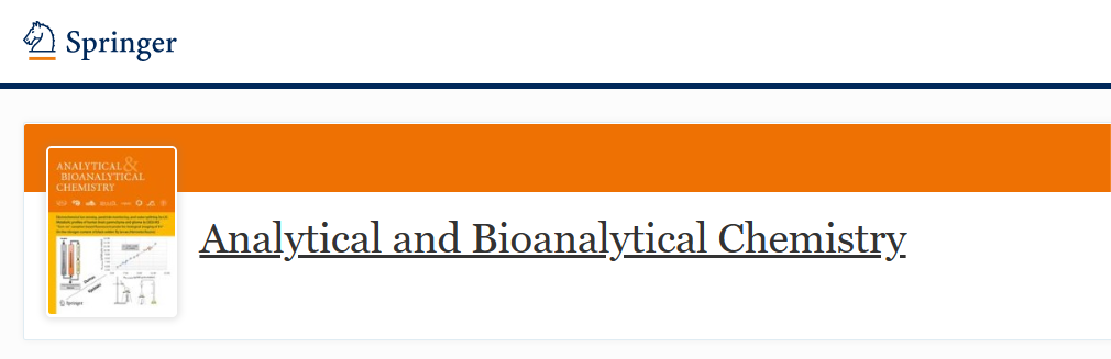 化学SCI期刊推荐：ANALYTICAL AND BIOANALYTICAL CHEMISTRY-佩普学术