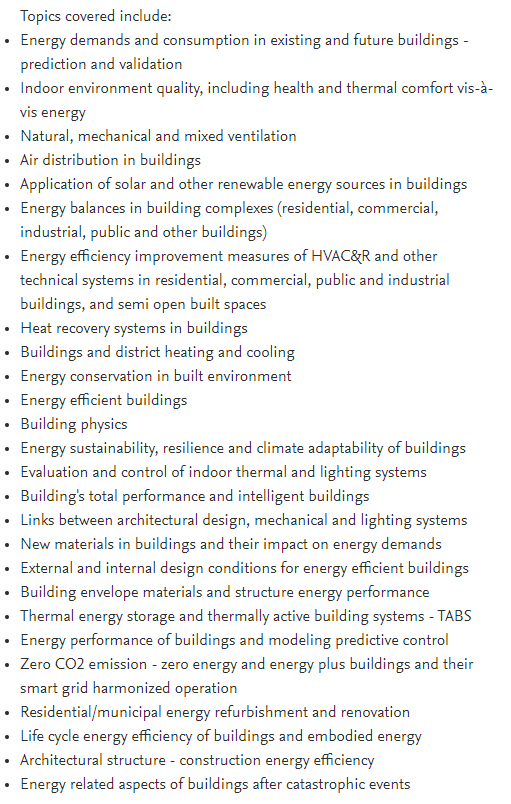 工程技术SCI期刊：ENERGY AND BUILDINGS-佩普学术