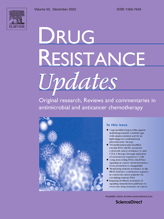 医学SCI期刊推荐：Drug Resistance Updates佩普学术